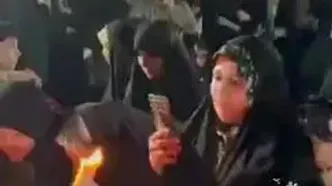 آتش زدن دلار توسط مدیر ارشد سازمان برنامه دولت رئیسی