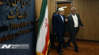 آیین معارفه حمید بورد سرپرست وزارت نفت با حضور معاون اول رئیس‌جمهور
