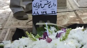 داریوش عیاری در قطعه هنرمندان آرام گرفت