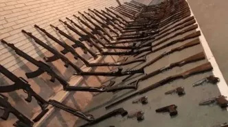 کشف ۱۲۲ قبضه سلاح جنگی در مرزهای جنوبی سیستان و بلوچستان