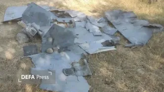 انهدام یک پهپاد لوکاس آمریکا توسط پدافند هوایی ارتش در آسمان بندرعباس