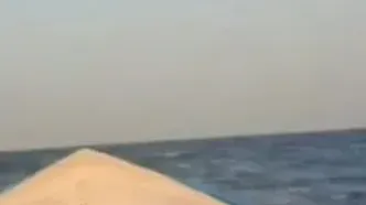 آتش سوزی یک فروند نفتکش متخلف دیگر در شرق تنگه هرمز