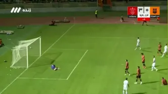 ببینید؛ گل سوم پرسپولیس به مس شهر بابک توسط صادقی در دقیقه 3+90