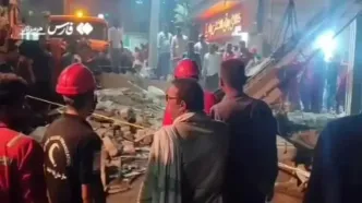 فیلم آواربرداری انفجار دیروز در میناب