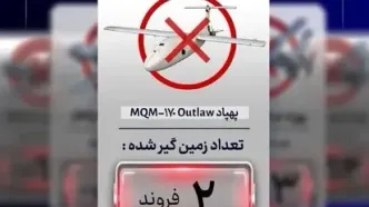 پهپاد آمریکایی در آسمان قشم توسط سپاه به غنیمت گرفته شد