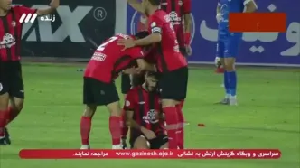 گل اول تراکتور به استقلال توسط حسینی