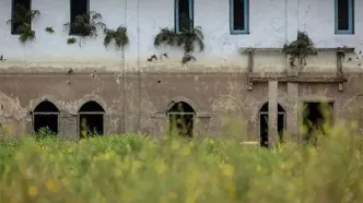 روستای غرق‌شده از زیر آب بیرون آمد!