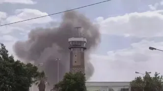 حملات هوایی عربستان به فرودگاه بین‌المللی صنعا