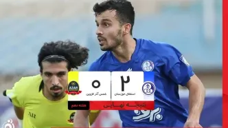 خلاصه بازی استقلال خوزستان ۲ - شمس آذر ۰؛ پیروزی استقلال خوزستان
